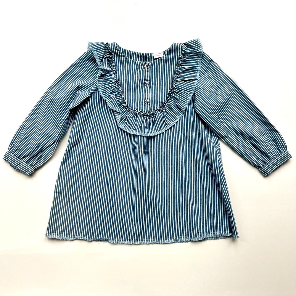 Zara Baby Ruffle Stripe Dress